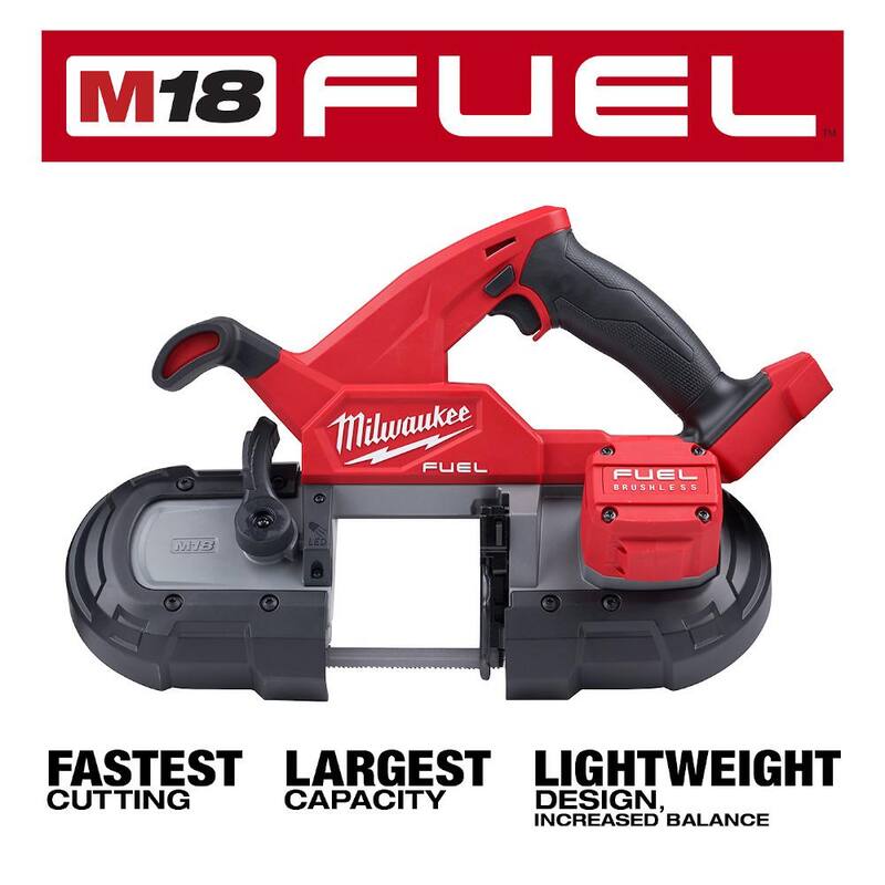 18-Volt Lithium-Ion Brushless Cordless Compact Bandsaw with Starter Kit U557394