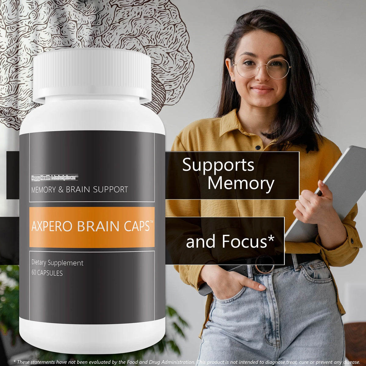 Brain Booster Supplement Pills O39754