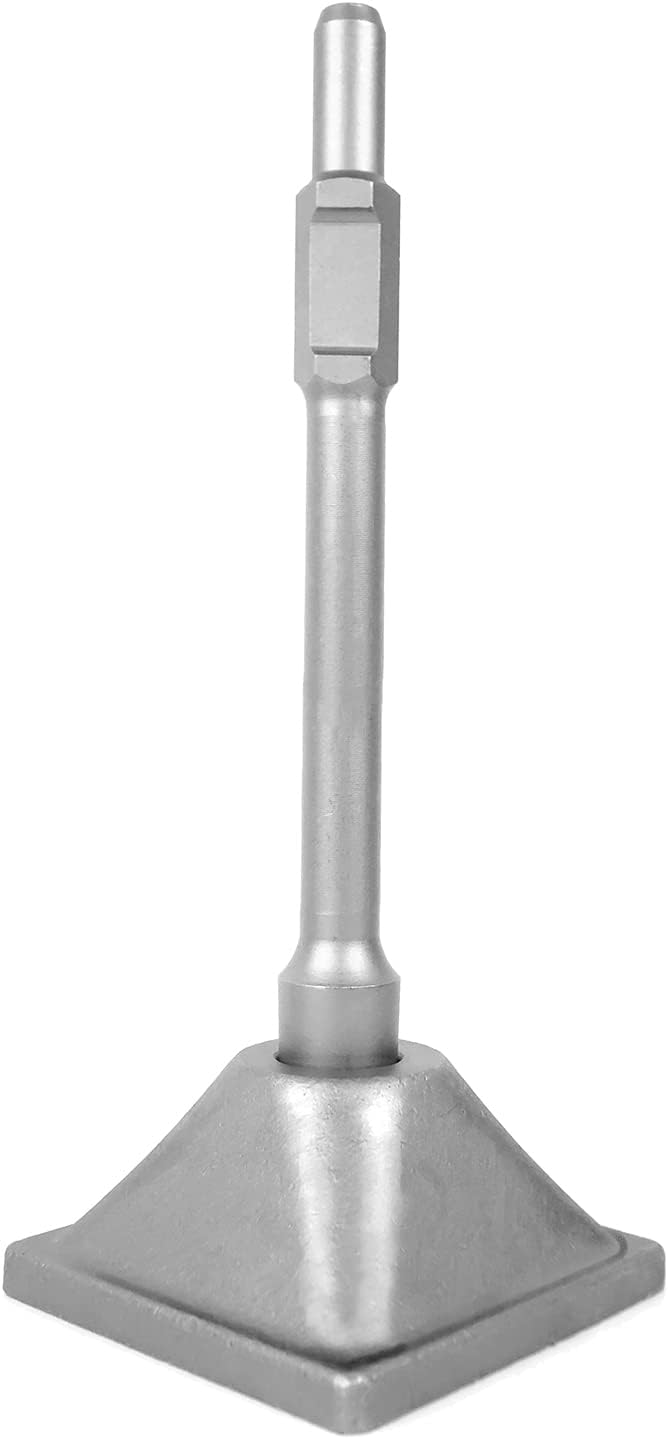 Jack Hammer 1-1/8 inch Tamper Shank and Plate, Dirt Tamper 6 x 6 inch Compactor Plate with Electric Chisel Dirt Compactor, Electric hammer Solid Compactor for Breaker Hammer M5480