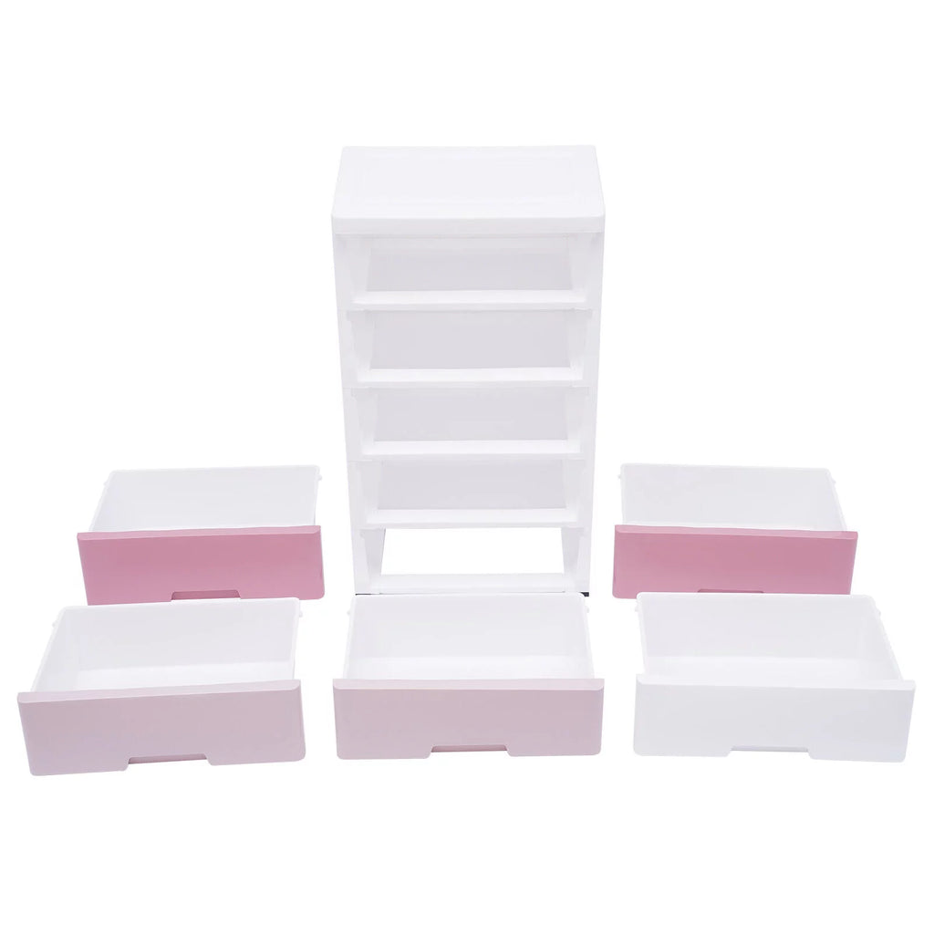 Plastic 5 Drawer Storage Cabinet U440