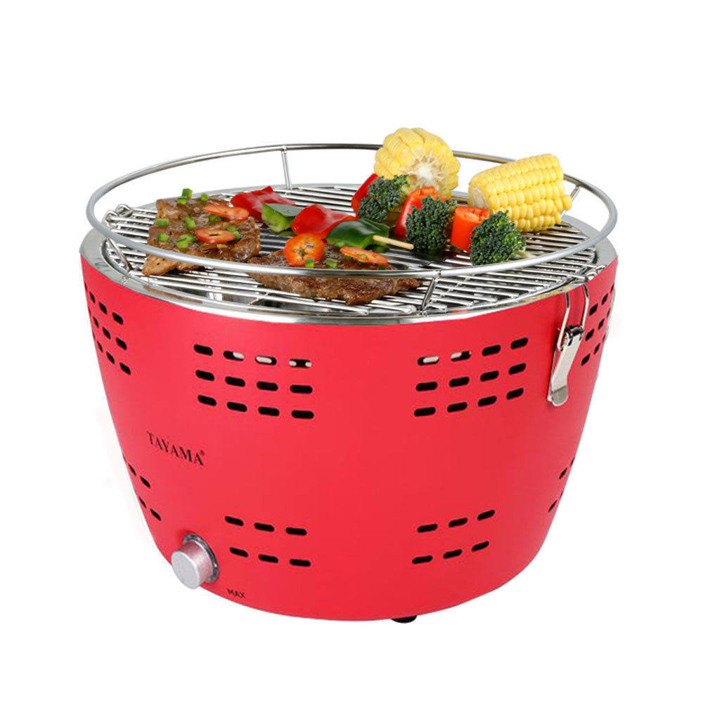 Red Portable Charcoal Grill W46695