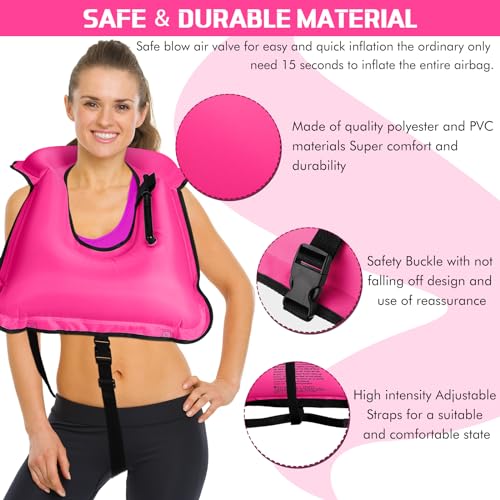 4 Pcs Inflatable Snorkel Vest T897859