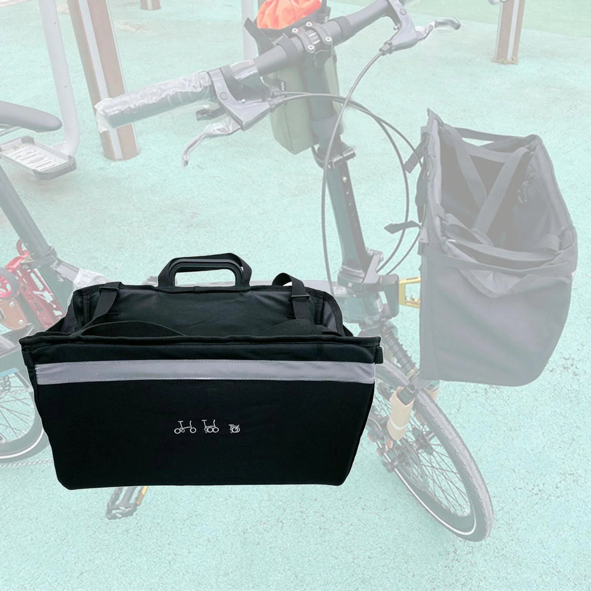 Folding Bike Basket Carrier V5450