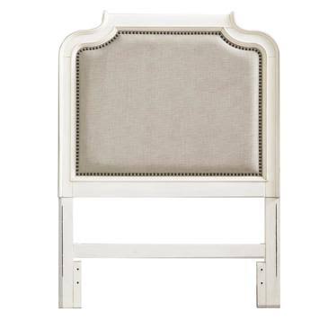 White Full Upholstered Youth Bed A84489