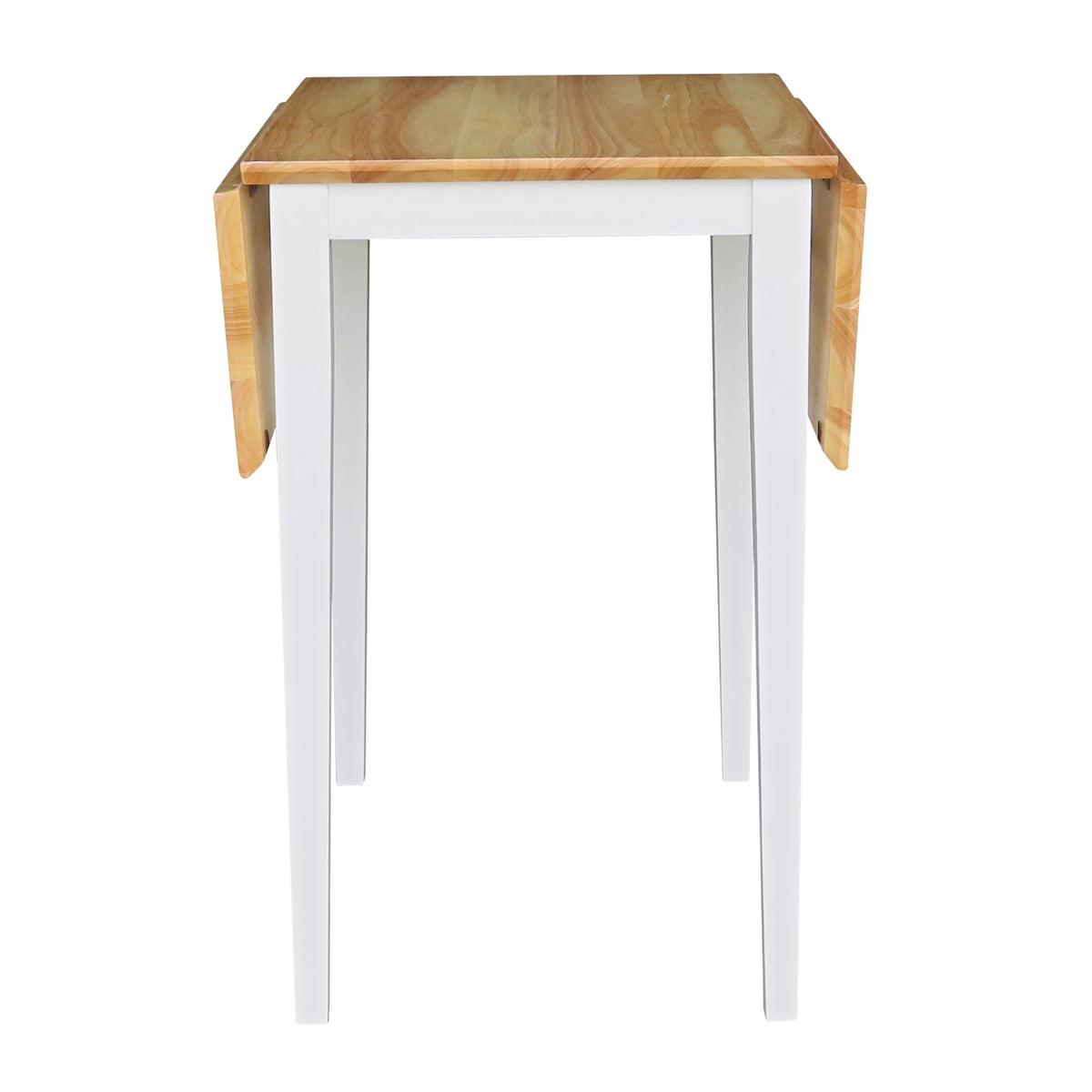 Small Dropleaf Table in White and Natural U14336