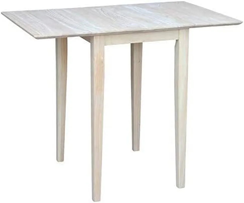 Unfinished Natural Wood Drop Leaf Dining Table B662