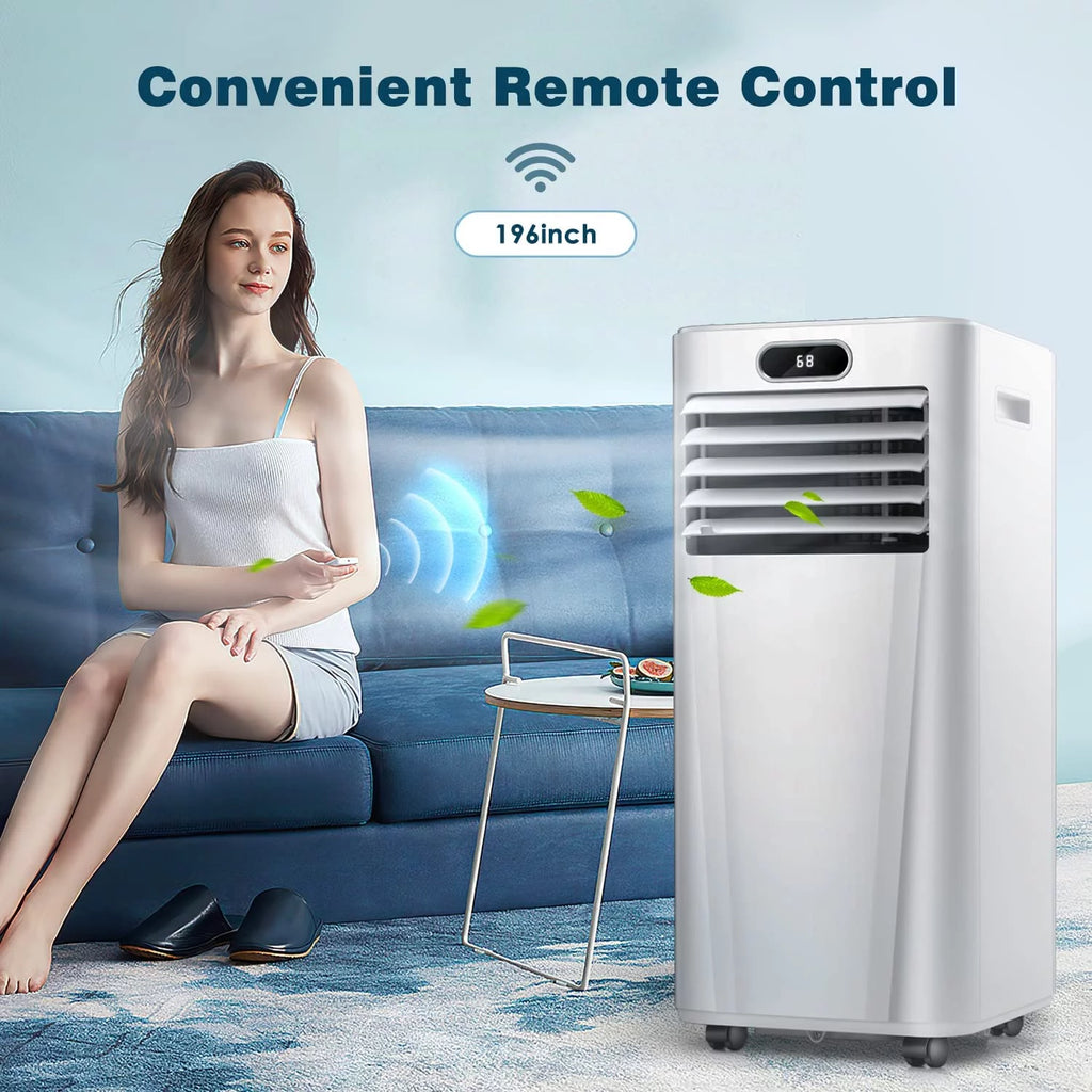 6000BTU 3-in-1 Portable Air Conditioner with Dehumidifier Fan White C82864