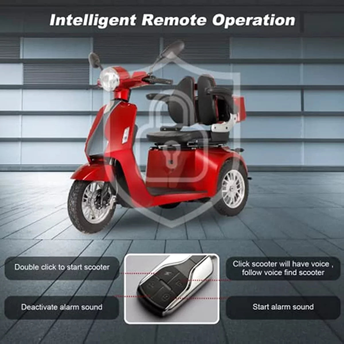 3 Wheel Mobility Scooter 500 Pounds B2826