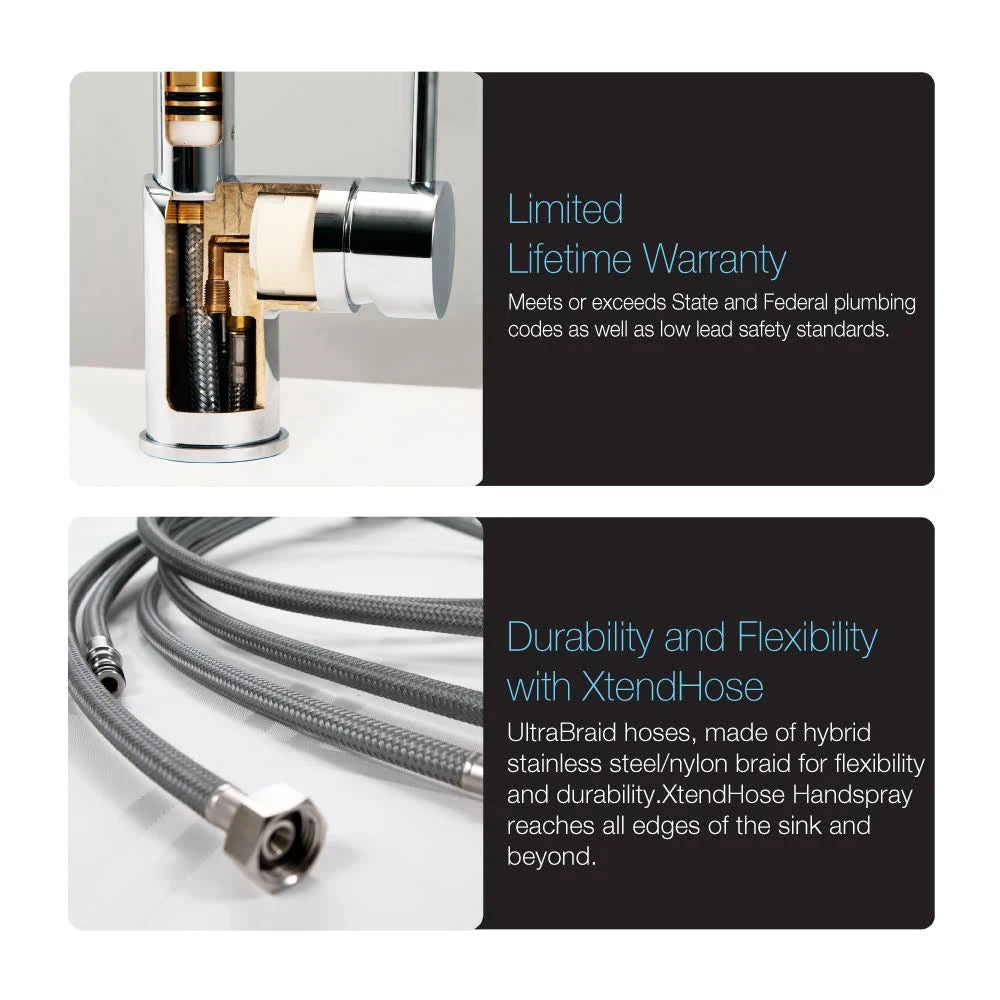 Oil Rubbed Bronze Kitchen Faucet with Sidespray E42072