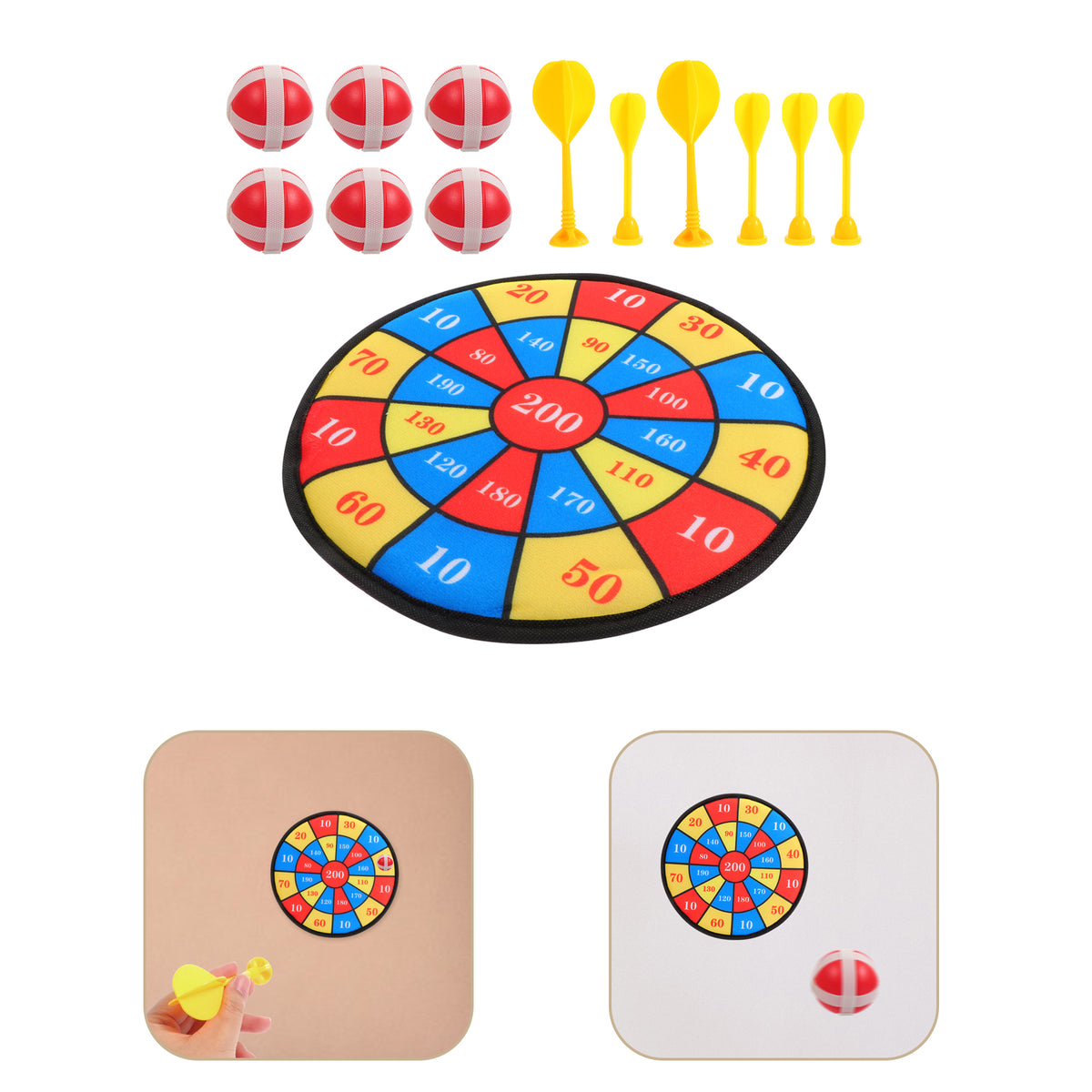 13Pcs Sticky Target Balls Darts Board Toys I172