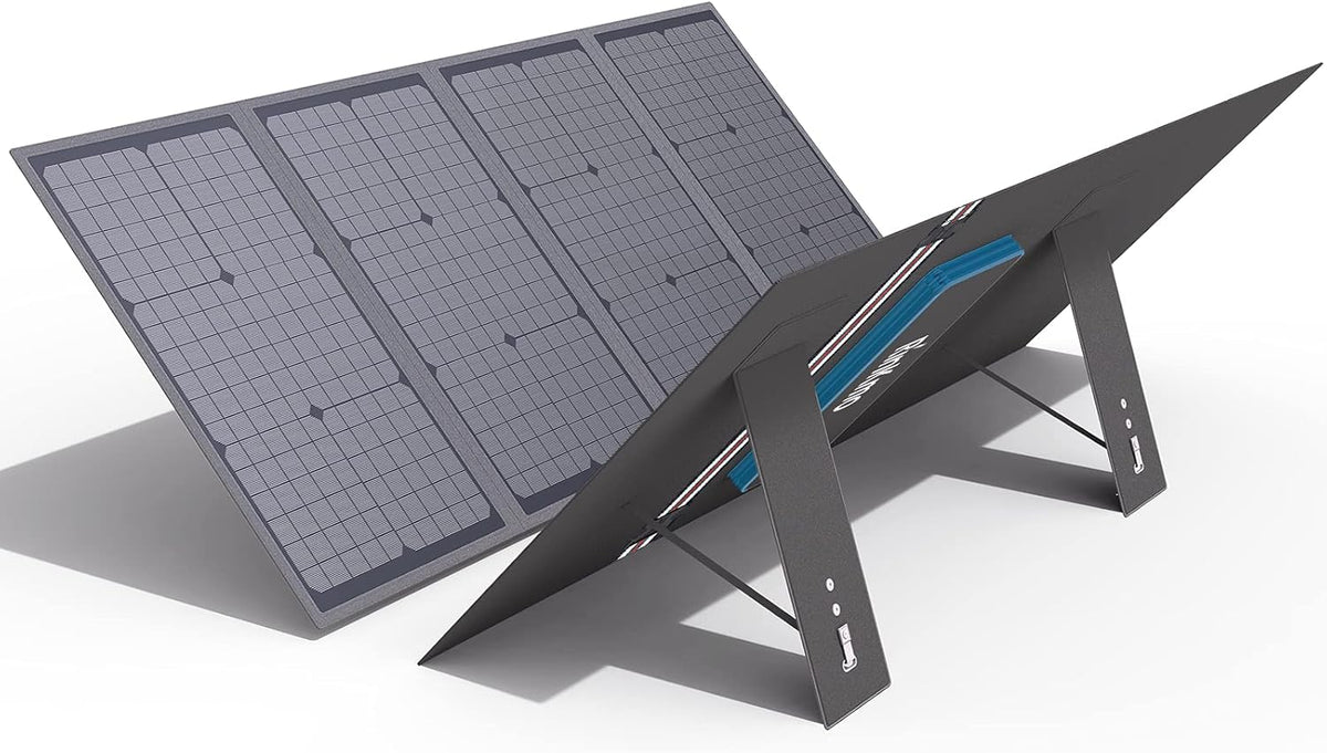 120 Watt Portable Foldable Solar Charger with USB-C, Dual USB 3.0, 18V DC Output, IP65 Waterproof F996652