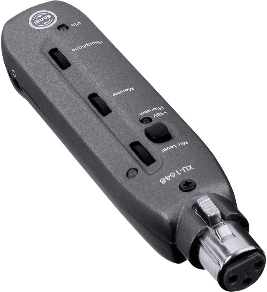 Studio Microphone Kit with Headphones, Boom, Cables, Pop Filter & XLR to USB Interface W539685