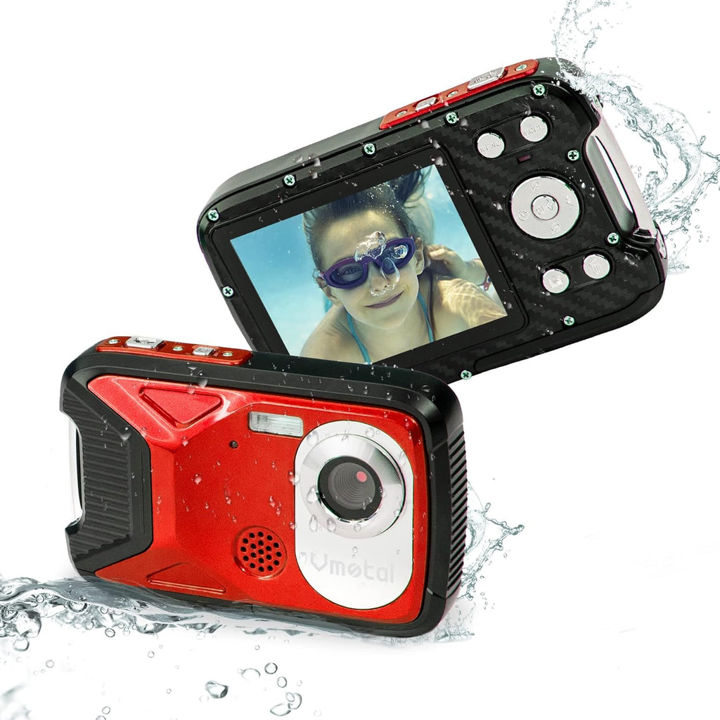 Blue FHD 1080P 16MP Waterproof Digital Camera with 2.8" TFT LCD E253
