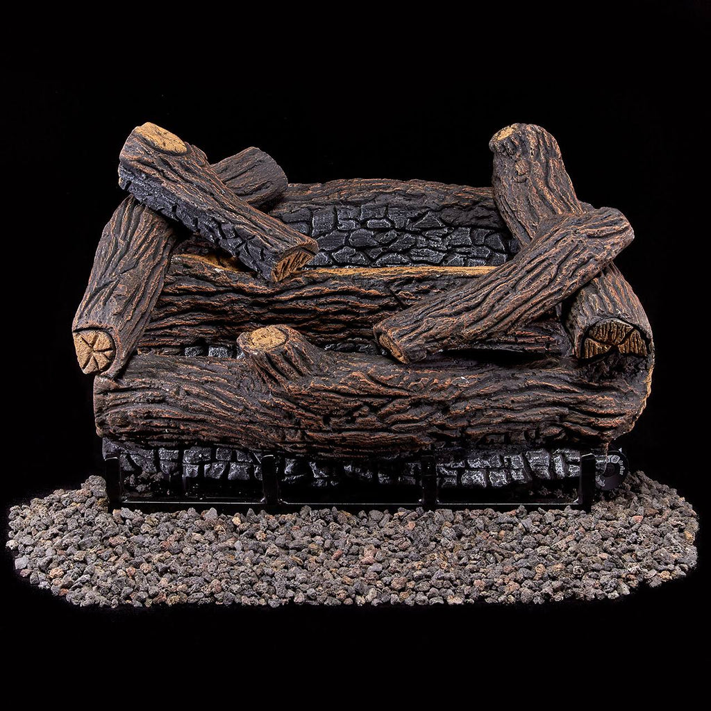 18 in. Ventless Dual Fuel Log Set T450786