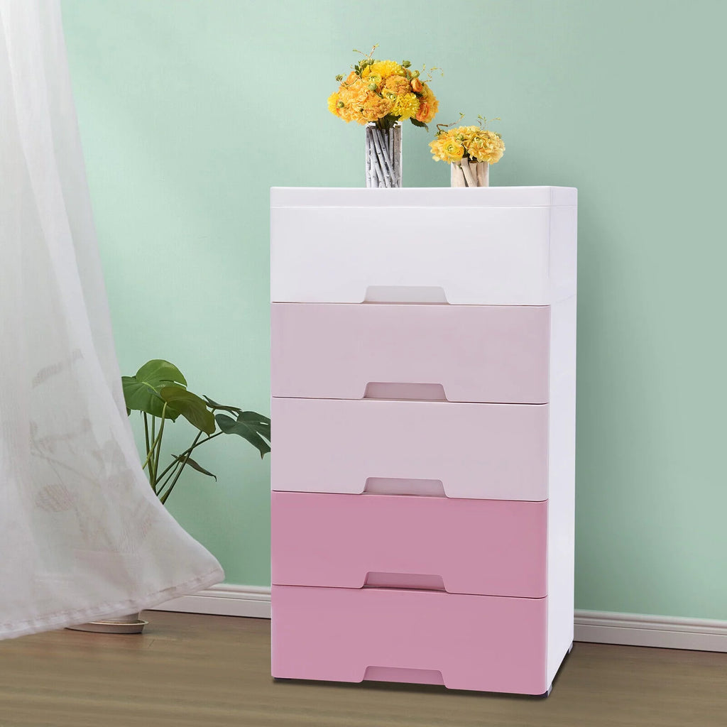 Plastic 5 Drawer Storage Cabinet U440