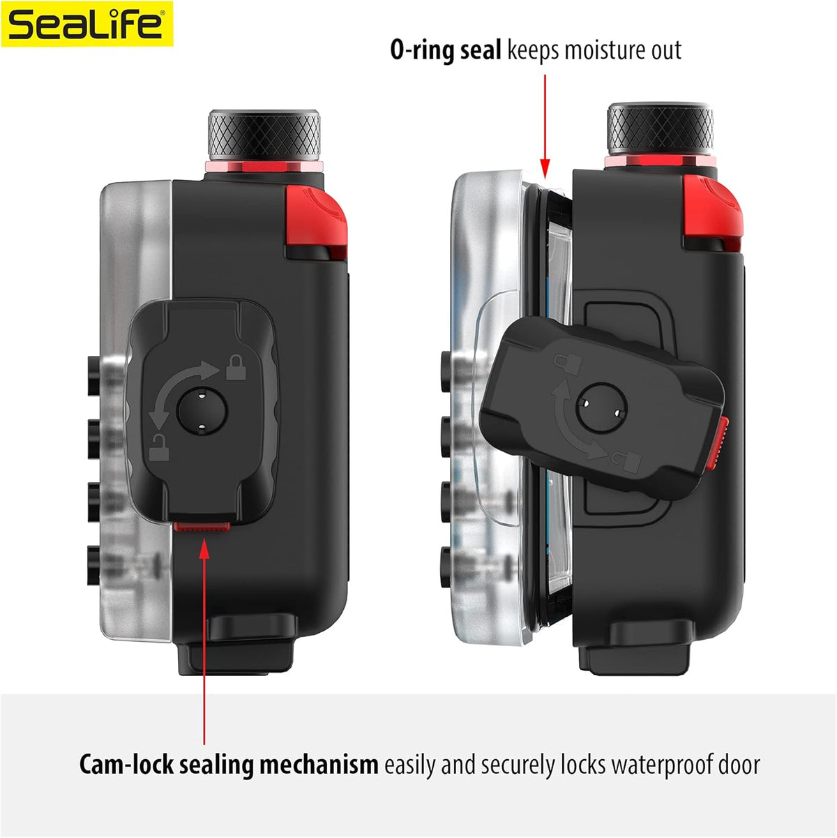 Waterproof Underwater Smartphone Scuba Case, Black, Without Light P145