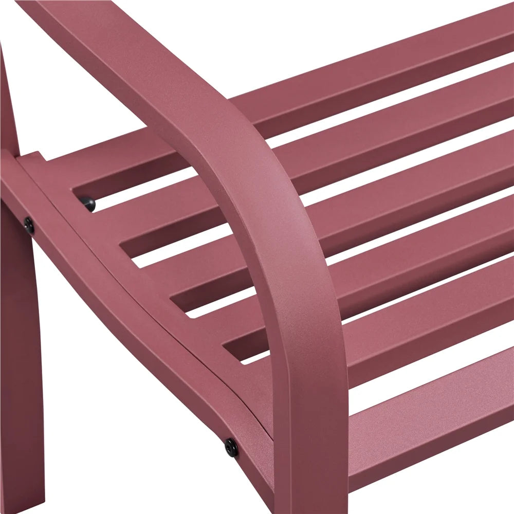 Red Patio Garden Bench U76749