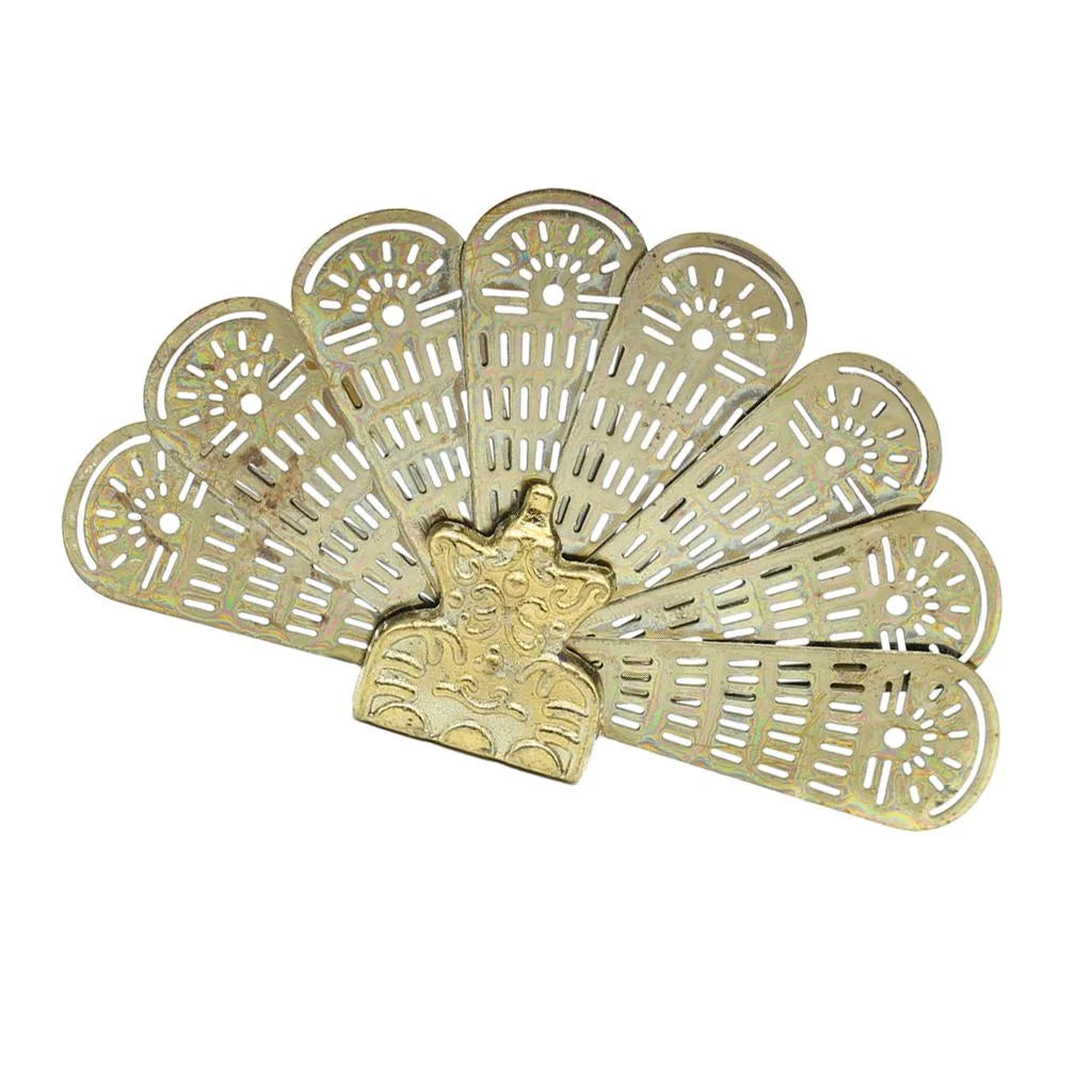 1:12 Scale Metal Peacock Fan Fireplace Screen C9332