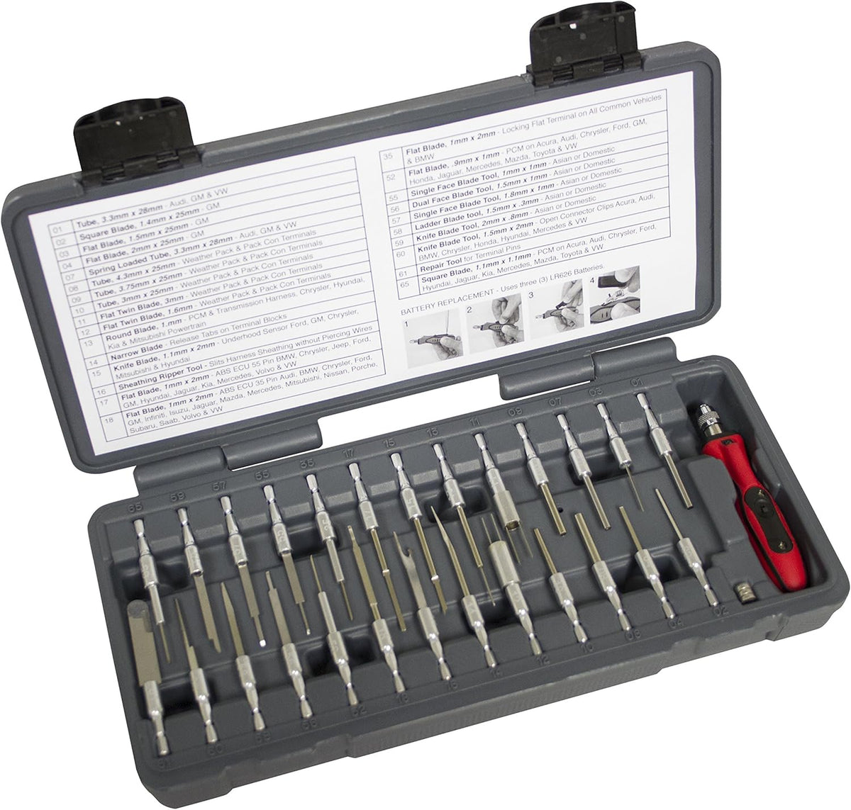 27pc LED Terminal Tool Set J8605