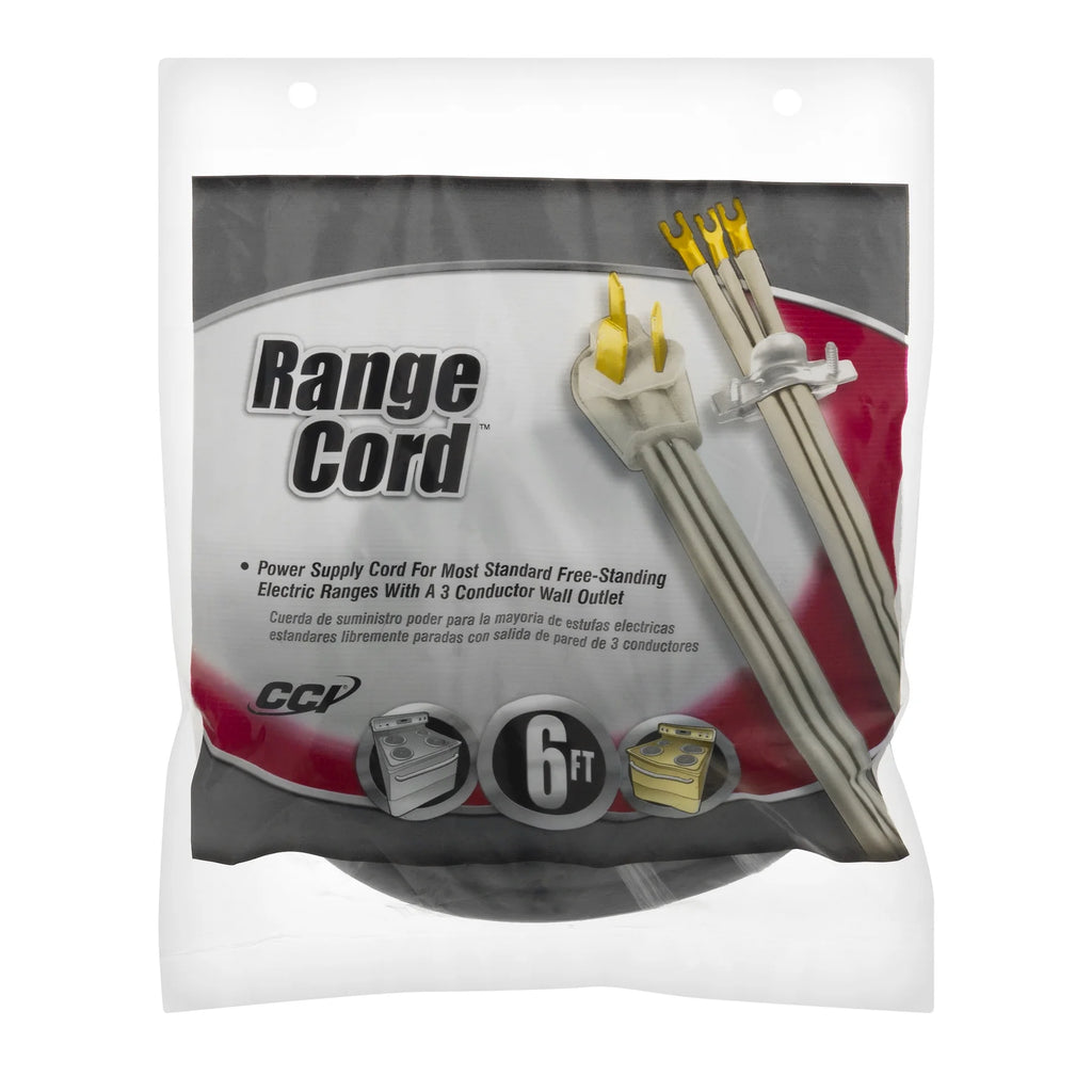 6' 50-Amp 3-Wire Range Power Cord N8166