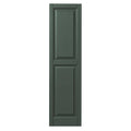 Green Raised Panel Polypropylene Shutter Pair K1639