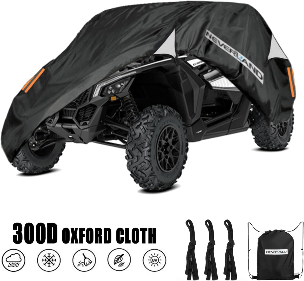 Heavy Duty Waterproof 300D Oxford Cloth UTV Cover W122385