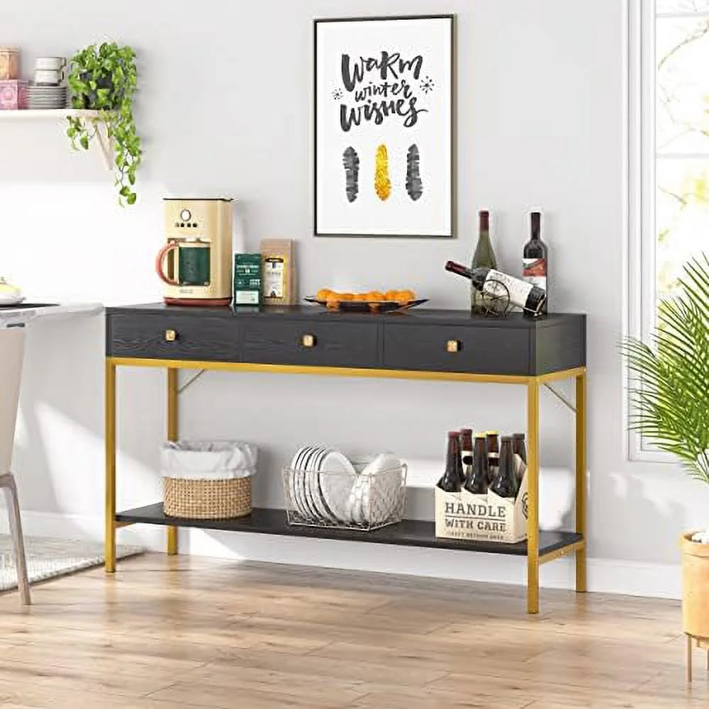 Console Table with Drawers and Shelves Z604