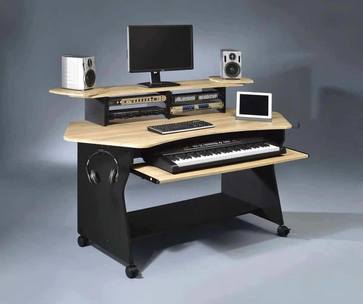 Music Recording Studio Desk Workstation with 2 x 4U Rack G189