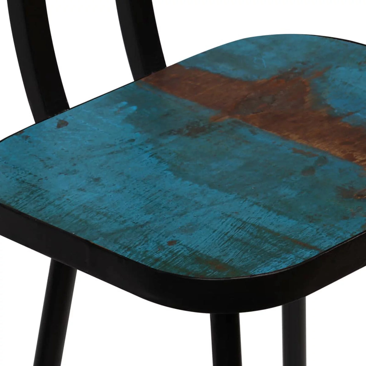 Solid Reclaimed Wood Bar Stools 2 pcs P2695