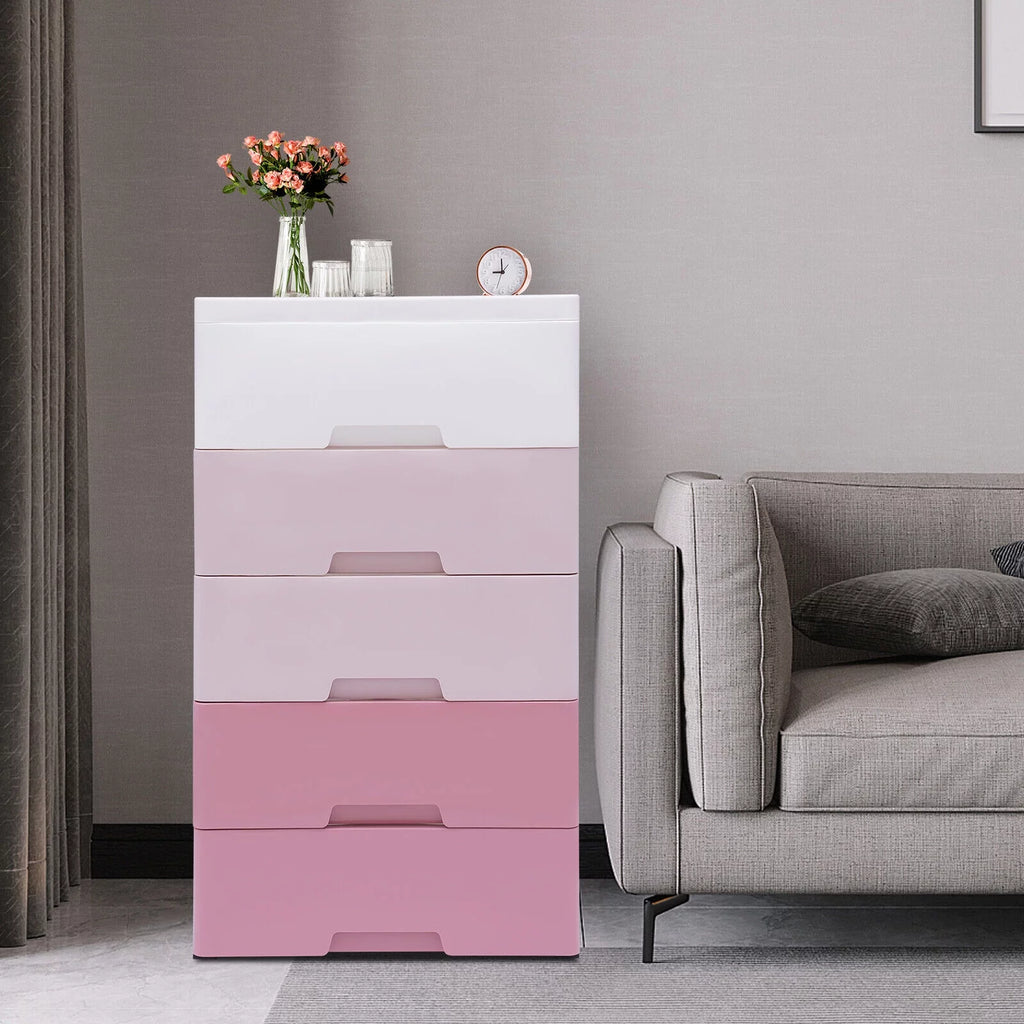 Plastic 5 Drawer Storage Cabinet U440