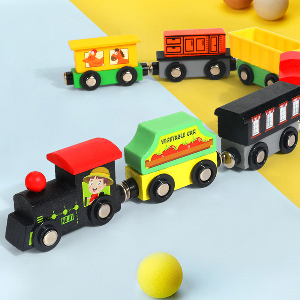 Wooden Train Toys Assembling Blocks Toy G87572