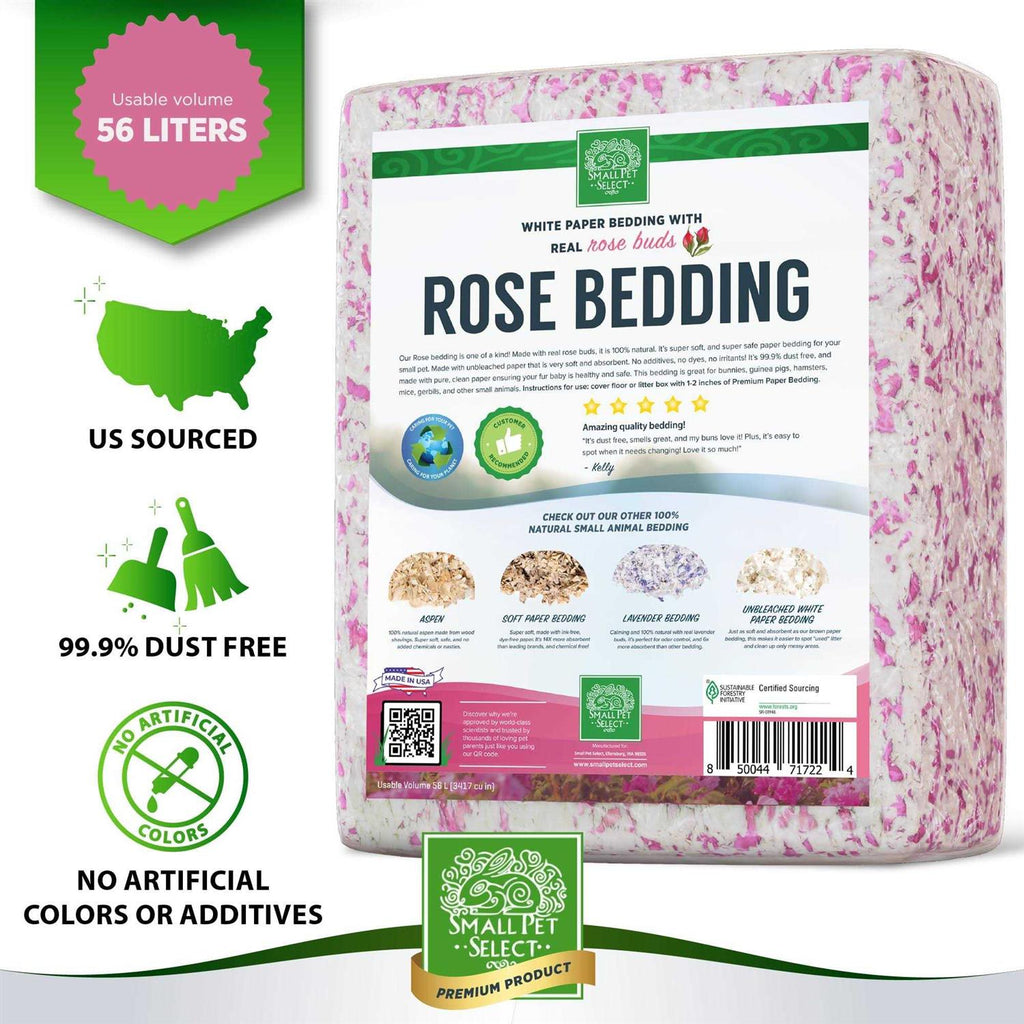 Natural Paper Bedding with Rose Petals X16020